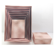 Набор  коробок 10 в1 Розовый блеск (19*13*7,5-37,5*29*16см)