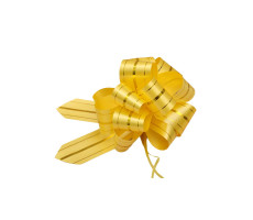 Бант-шар Золотые линии (5см), желтый БЛ-8008